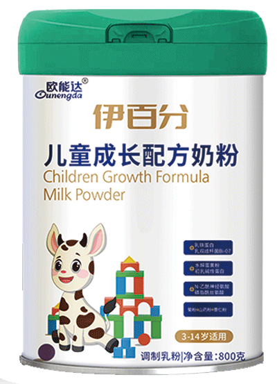 歐能達(dá)伊百分兒童成長(zhǎng)配方牛奶粉800g